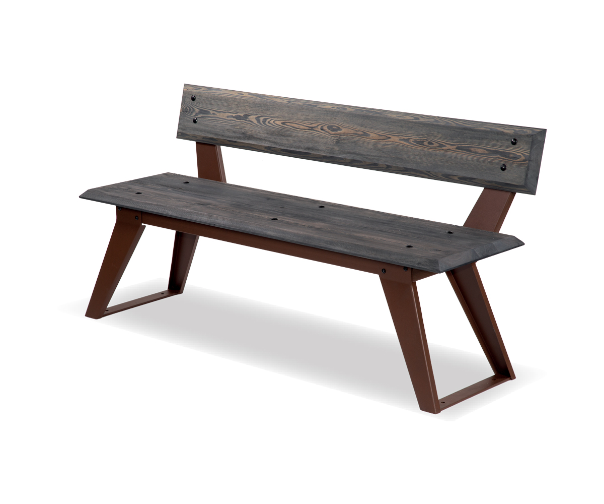 Saké Bench (Corten/Grey)